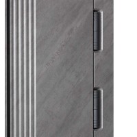 Двери входные БУЛАТ Термо Тандем Електро (квадро) Kale модель 590 Гладкая Срез камня/Белый матовий гладкий Безключевой доступ