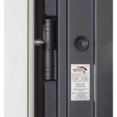 Вхідні двері БУЛАТ Булат Тандем (квадро) Kale модель 586 Гладка Оксид чорний весь декор/Білий матовий гладкий