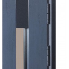 Двері вхідні БУЛАТ Термо Хаус модель 706/431 — 1200мм Темний антрацит/Антрацит сірий