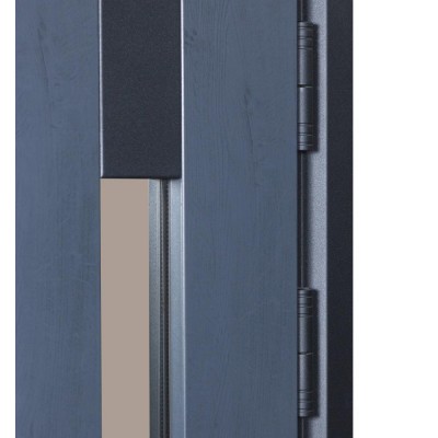 Вхідні двері БУЛАТ Термо Хаус модель 706/431 — 1200мм Темний антрацит/Антрацит сірий