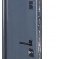 Двері вхідні БУЛАТ Термо Хаус модель 706/431 — 1200мм Темний антрацит/Антрацит сірий