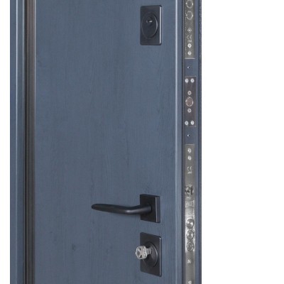 Вхідні двері БУЛАТ Термо Хаус модель 706/431 — 1200мм Темний антрацит/Антрацит сірий