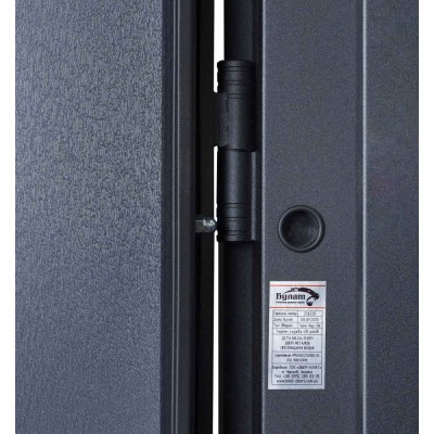 Вхідні двері БУЛАТ Термо Хаус модель 706/431 — 1200мм Темний антрацит/Антрацит сірий