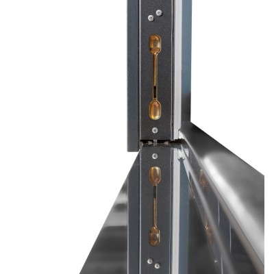 Вхідні двері БУЛАТ Термо Хаус модель 706/431 — 1200мм Темний антрацит/Білий атласний