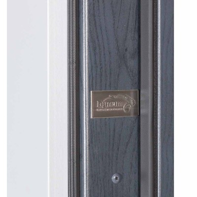 Вхідні двері БУЛАТ Термо Хаус модель 706/431 — 1200мм Темний антрацит/Білий атласний