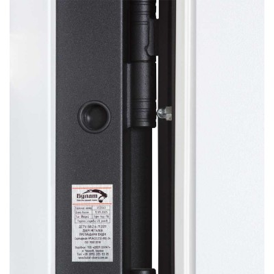 Вхідні двері БУЛАТ Термо Хаус модель 706/431 — 1200мм Темний антрацит/Білий атласний