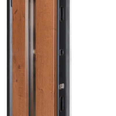 Входные двери БУЛАТ Термо Хаус модель 706/431 — 1200 мм Дуб бронза/Белый атласный