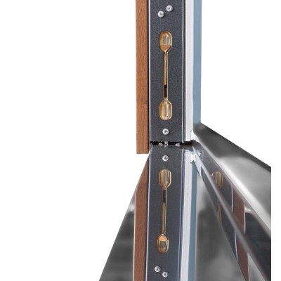 Входные двери БУЛАТ Термо Хаус модель 706/431 — 1200 мм Дуб бронза/Белый атласный