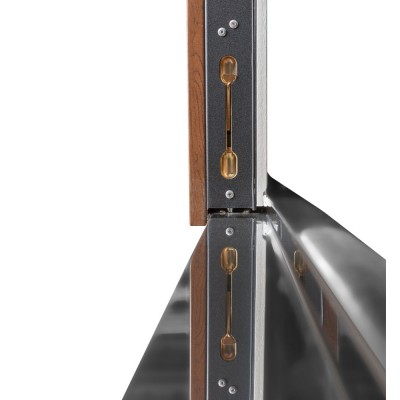 Входные двери БУЛАТ Термо Хаус модель 706/431 — 1200мм Дуб бронза/Молочный