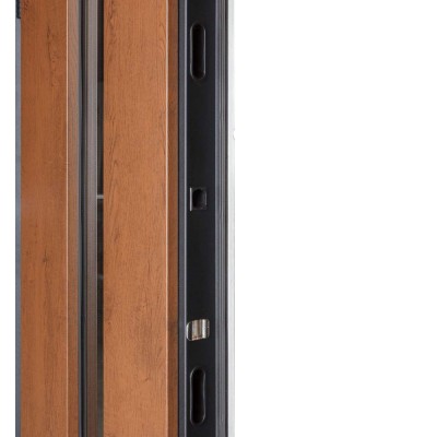 Входные двери БУЛАТ Термо Хаус модель 706/431 — 1200мм Дуб бронза/Молочный