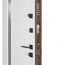 Двері вхідні БУЛАТ Термо Хаус модель 706/431 — 1200мм Дуб бронза/Молочний