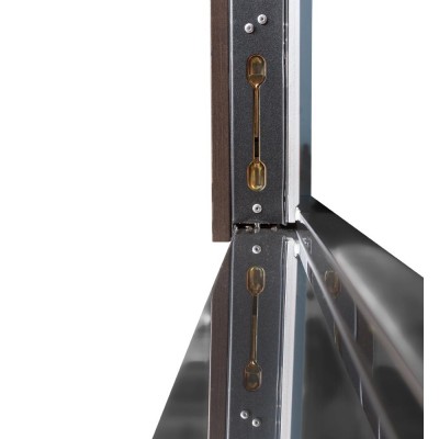 Вхідні двері БУЛАТ Термо Хаус модель 706/431 — 1200 мм Венге темний/Білий атласний