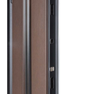 Вхідні двері БУЛАТ Термо Хаус модель 706/431 — 1200 мм Венге темний/Білий атласний