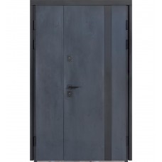 Двері вхідні БУЛАТ Термо Хаус модель 710/265 — 1200мм Темний антрацит/Антрацит сірий