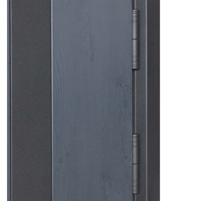 Вхідні двері БУЛАТ Термо Хаус модель 710/265 — 1200мм Темний антрацит/Антрацит сірий