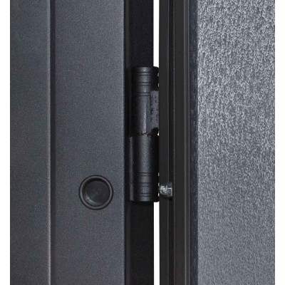 Вхідні двері БУЛАТ Термо Хаус модель 710/265 — 1200мм Темний антрацит/Антрацит сірий