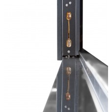 Двері вхідні БУЛАТ Термо Хаус модель 710/265 — 1200мм Темний антрацит/Антрацит сірий