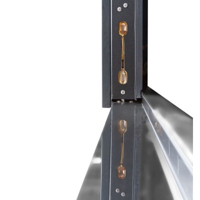 Вхідні двері БУЛАТ Термо Хаус модель 710/265 — 1200мм Темний антрацит/Антрацит сірий