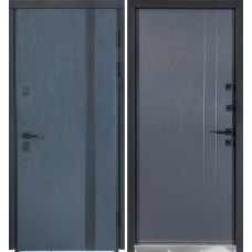 Двері вхідні БУЛАТ Термо Хаус модель 710/265 Темний антрацит/Антрацит сірий