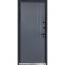 Двері вхідні БУЛАТ Термо Хаус модель 710/265 Темний антрацит/Антрацит сірий