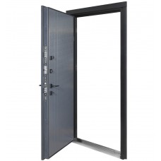 Двері вхідні БУЛАТ Термо Хаус модель 710/265 Темний антрацит/Антрацит сірий