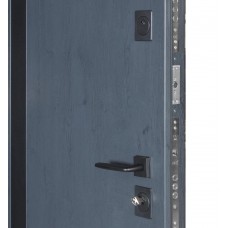 Двері вхідні БУЛАТ Термо Хаус модель 710/265 Темний антрацит/Антрацит сірий