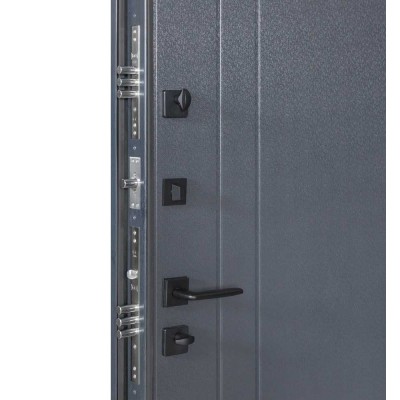 Входные двери БУЛАТ Термо Хаус модель 710/265 Темный антрацит/Антрацит серый