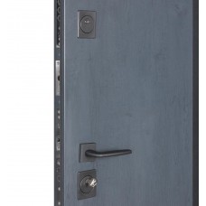 Двері вхідні БУЛАТ Термо Хаус модель 710/265 — 1200мм Темний антрацит/Білий атласний