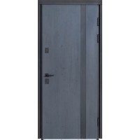 Двери входные БУЛАТ Термо Хаус модель 710/265 Темный антрацит/Белый атласный