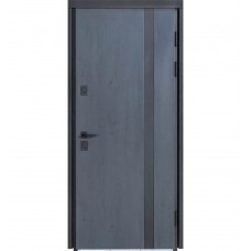 Двері вхідні БУЛАТ Термо Хаус модель 710/265 Темний антрацит/Білий атласний
