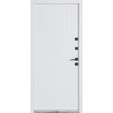 Двері вхідні БУЛАТ Термо Хаус модель 710/265 Темний антрацит/Білий атласний