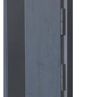 Входные двери БУЛАТ Термо Хаус модель 710/265 Темный антрацит/Белый атласный