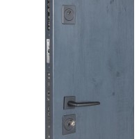 Двери входные БУЛАТ Термо Хаус модель 710/265 Темный антрацит/Белый атласный