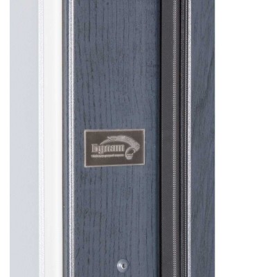 Входные двери БУЛАТ Термо Хаус модель 710/265 Темный антрацит/Белый атласный