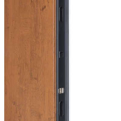 Входные двери БУЛАТ Термо Хаус модель 710/265 — 1200 мм Дуб бронза/Молочный