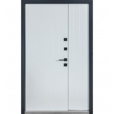 Двері вхідні БУЛАТ Термо Хаус модель 710/265 — 1200 мм Дуб бронза/Молочний