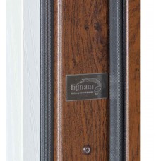 Двері вхідні БУЛАТ Термо Хаус модель 710/265 — 1200 мм Дуб бронза/Молочний