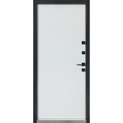 Вхідні двері БУЛАТ Термо Хаус модель 710/265 Дуб бронза/Молочний