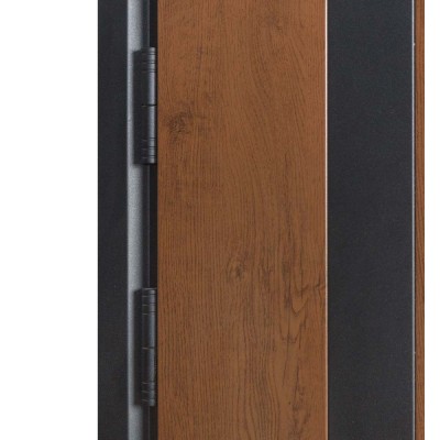 Вхідні двері БУЛАТ Термо Хаус модель 710/265 Дуб бронза/Молочний