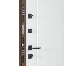 Двері вхідні БУЛАТ Термо Хаус модель 710/265 Дуб бронза/Молочний