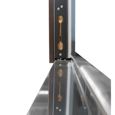 Вхідні двері БУЛАТ Термо Хаус модель 710/265 — 1200 мм Венге темний/Білий атласний