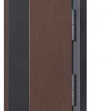 Двері вхідні БУЛАТ Термо Хаус модель 710/265 — 1200 мм Венге темний/Білий атласний