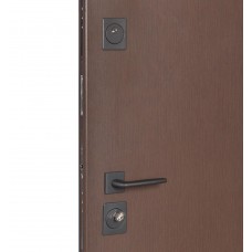 Двері вхідні БУЛАТ Термо Хаус модель 710/265 — 1200 мм Венге темний/Білий атласний