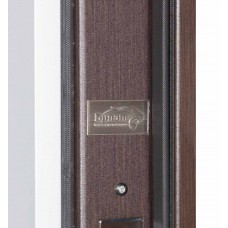 Двері вхідні БУЛАТ Термо Хаус модель 710/265 — 1200 мм Венге темний/Білий атласний