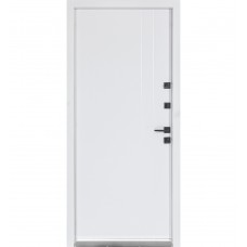 Двері вхідні БУЛАТ Термо Хаус модель 710/265 Венге Темний/Білий атласний