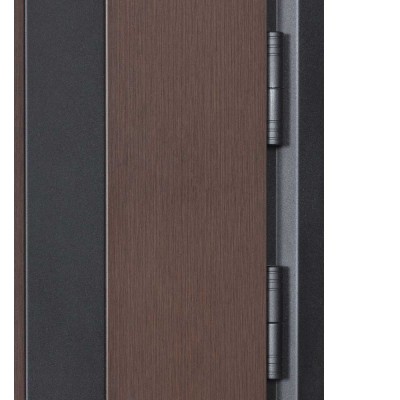 Входные двери БУЛАТ Термо Хаус модель 710/265 Венге темный/Белый атласный