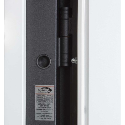 Входные двери БУЛАТ Термо Хаус модель 710/265 Венге темный/Белый атласный