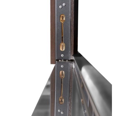 Входные двери БУЛАТ Термо Хаус модель 710/265 — 1200мм Венге темный/Венге темный