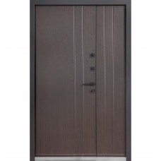 Двері вхідні БУЛАТ Термо Хаус модель 710/265 — 1200мм Венге темний/Венге темний