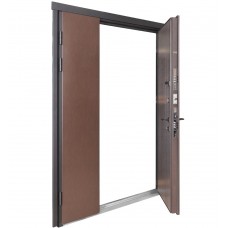 Двері вхідні БУЛАТ Термо Хаус модель 710/265 — 1200мм Венге темний/Венге темний